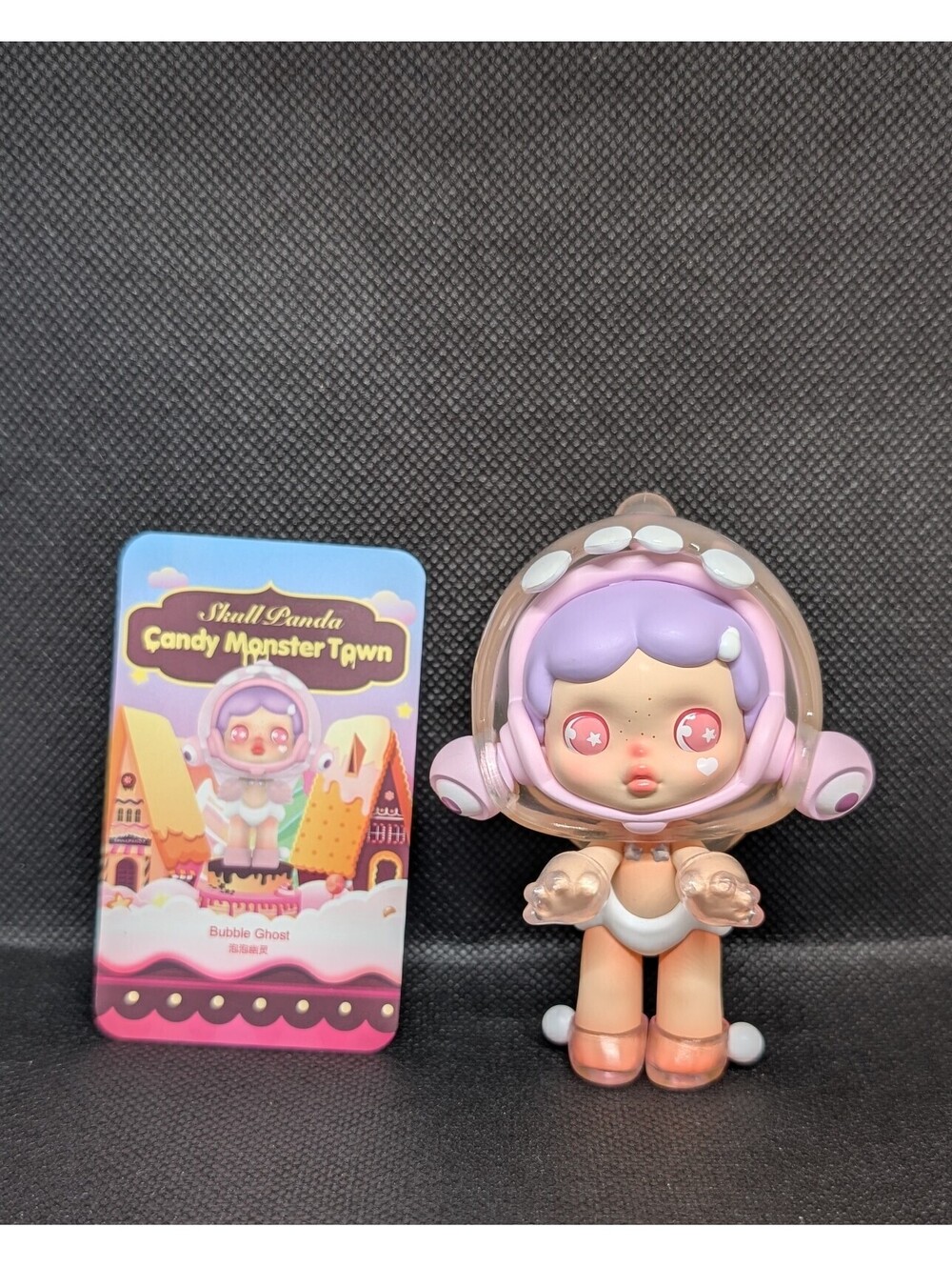 Pop Mart Skullpanda Candy Town BUBBLE GHOST figure